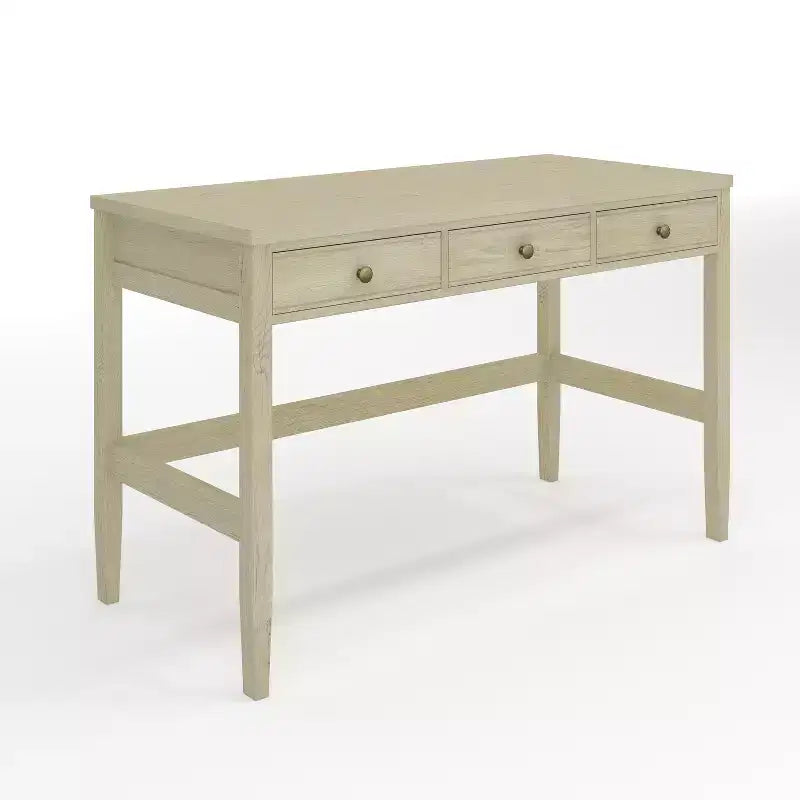 Martha Stewart Rhett Home Office 3 Drawer Desk with Tapered Legs