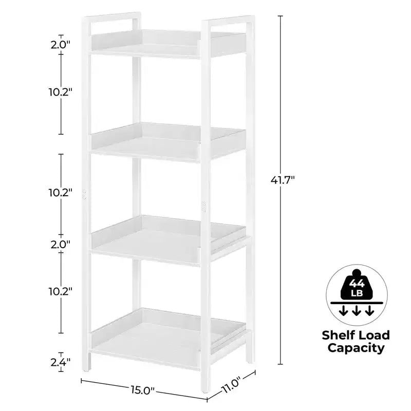 Libreria moderna – Organizer angolare multi-livello con struttura in metallo