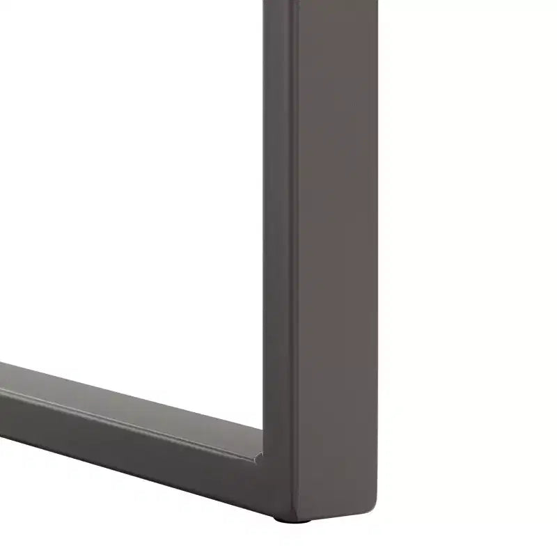 Tavolino da salotto con piano in pietra, struttura in MDF e metallo e cassetto – Nero, Marrone o Grigio