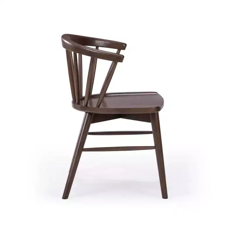 Sedia da pranzo Windsor – Legno massello di Hevea, schienale a fusi, portata 180 kg