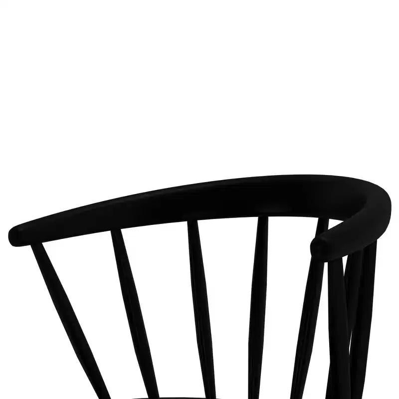 Sedia da pranzo Windsor – Legno massello di Hevea, schienale a fusi, portata 180 kg