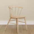 Sedia da pranzo Windsor – Legno massello di Hevea, schienale a fusi, portata 180 kg