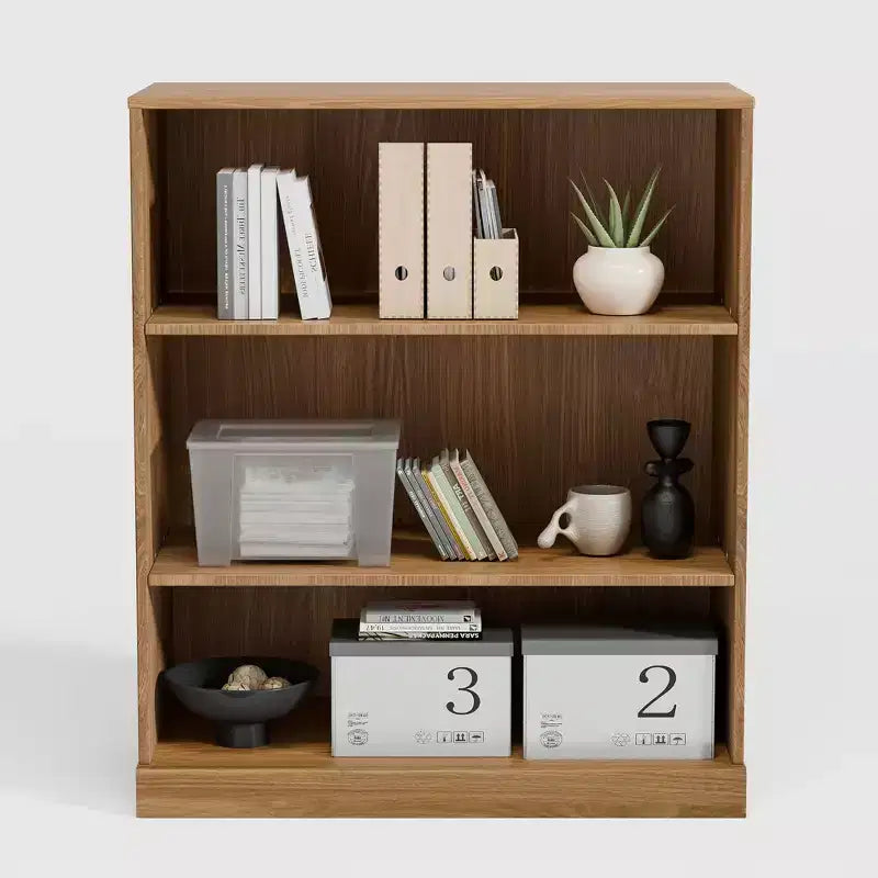 Libreria in legno senza ante e armadietto contenitore – Impilabile, modulare, naturale | 91x79x41 cm