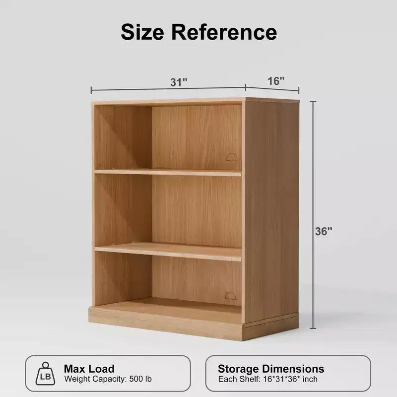 Libreria in legno senza ante e armadietto contenitore – Impilabile, modulare, naturale | 91x79x41 cm