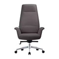 HomeStock 37 in.H Fixed Height Black Faux Leather Seat Material with Lumbar Support Ergonomic Office Chairs
