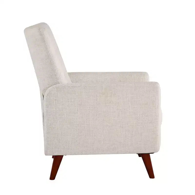 Poltrona Reclinabile Manuale con Molle Insacchettate e Schienale Imbottito - Accent Moderno Rivestito in Tessuto