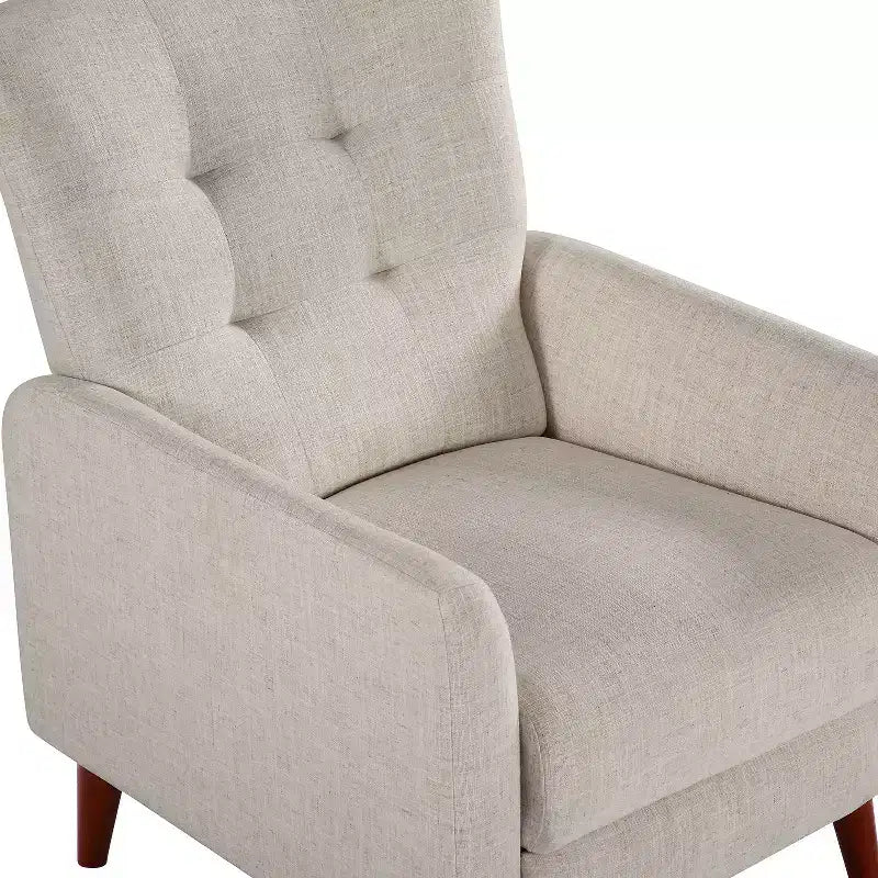 Poltrona Reclinabile Manuale con Molle Insacchettate e Schienale Imbottito - Accent Moderno Rivestito in Tessuto