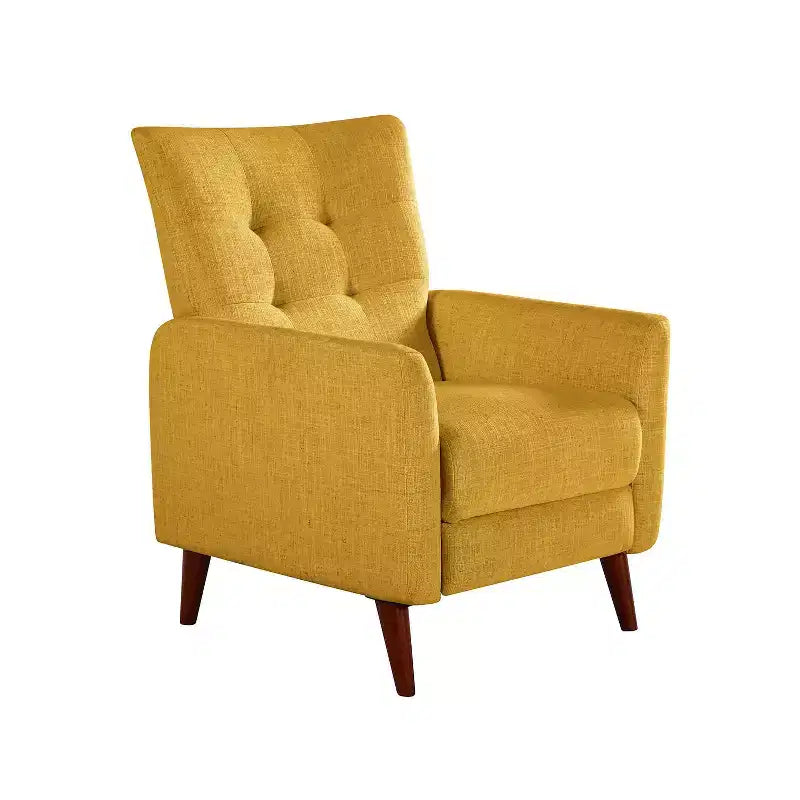Poltrona Reclinabile Manuale con Molle Insacchettate e Schienale Imbottito - Accent Moderno Rivestito in Tessuto