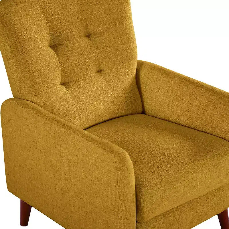 Poltrona Reclinabile Manuale con Molle Insacchettate e Schienale Imbottito - Accent Moderno Rivestito in Tessuto