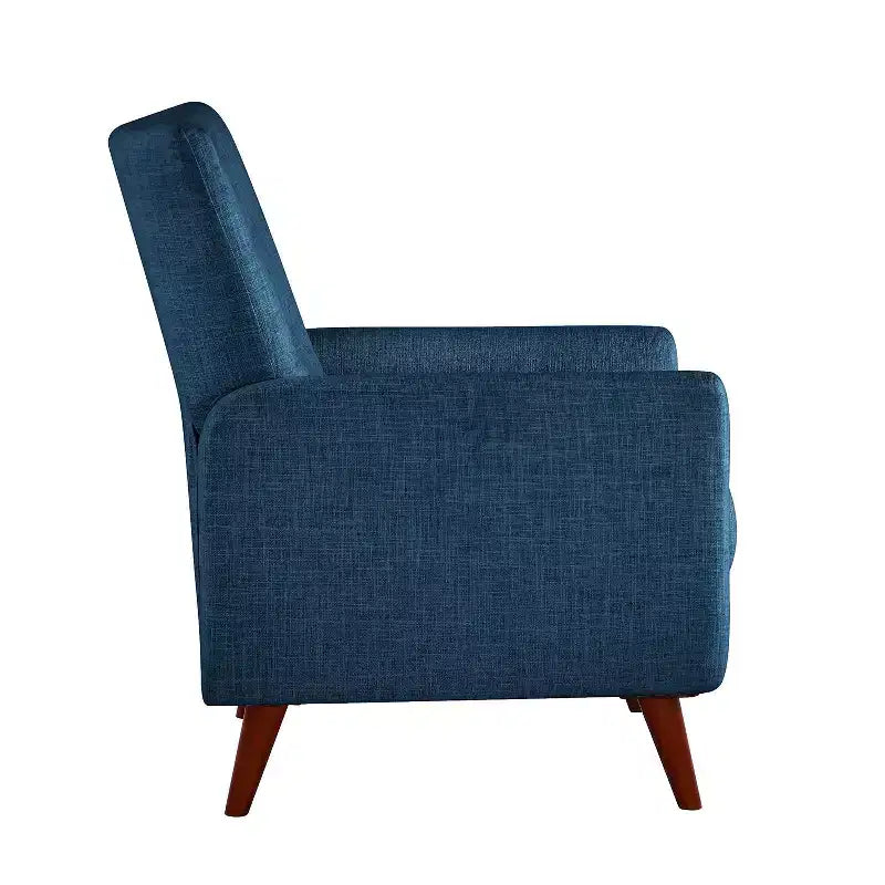 Poltrona Reclinabile Manuale con Molle Insacchettate e Schienale Imbottito - Accent Moderno Rivestito in Tessuto