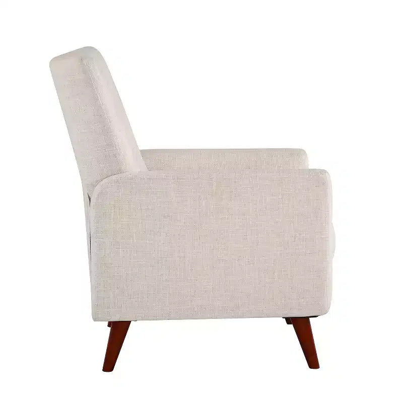 Poltrona Reclinabile Manuale con Molle Insacchettate e Schienale Imbottito - Accent Moderno Rivestito in Tessuto