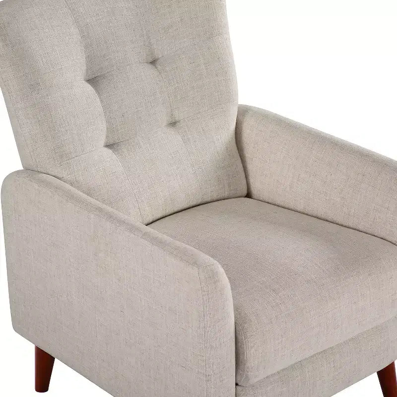 Poltrona Reclinabile Manuale con Molle Insacchettate e Schienale Imbottito - Accent Moderno Rivestito in Tessuto