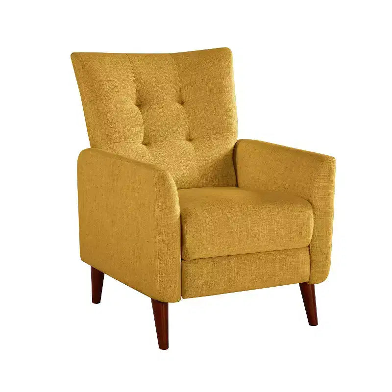 Poltrona Reclinabile Manuale con Molle Insacchettate e Schienale Imbottito - Accent Moderno Rivestito in Tessuto
